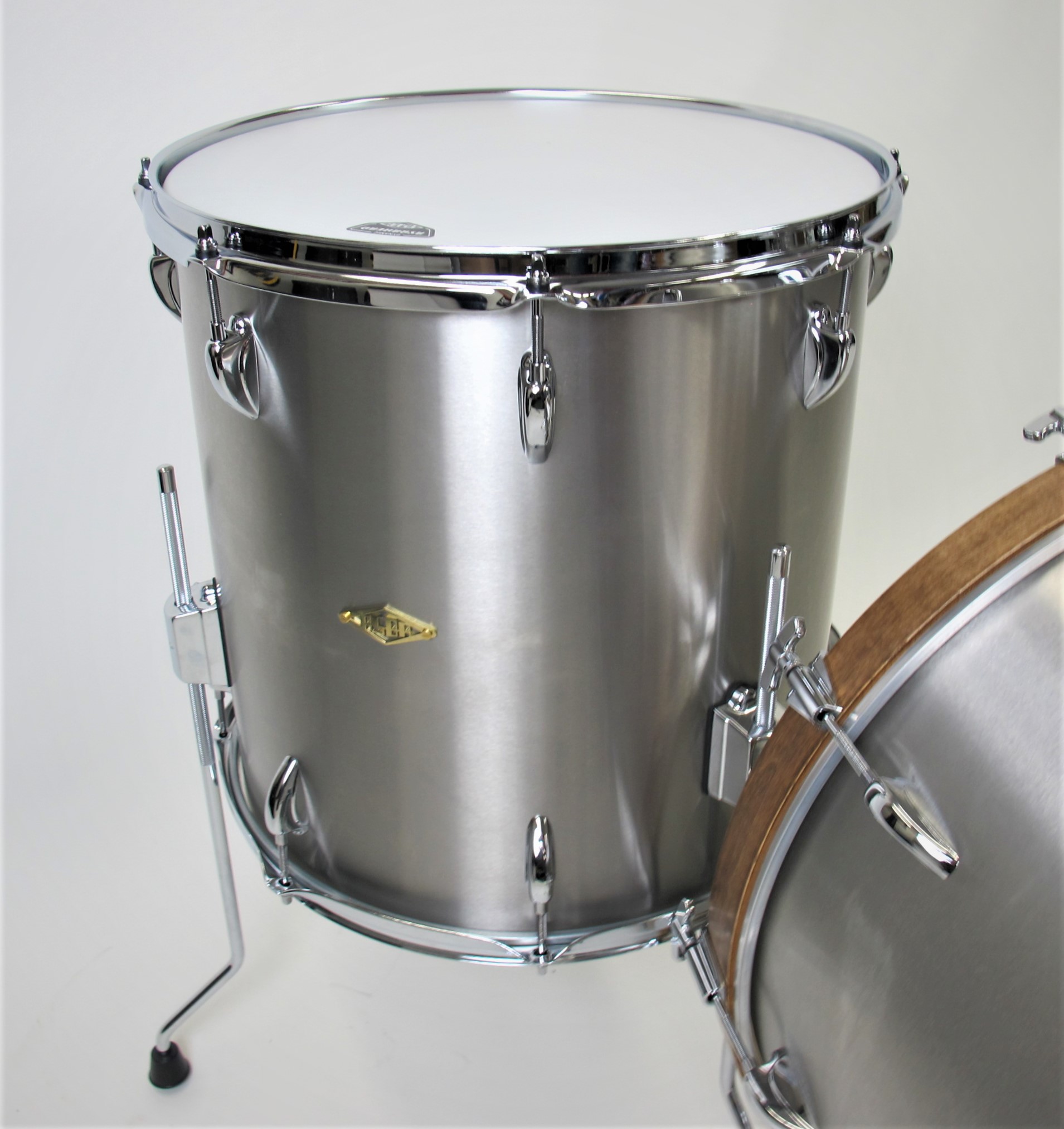 ASBA Brushed Stainless Steel Drum Kit - 2 Drummers, 2 Tunings! 