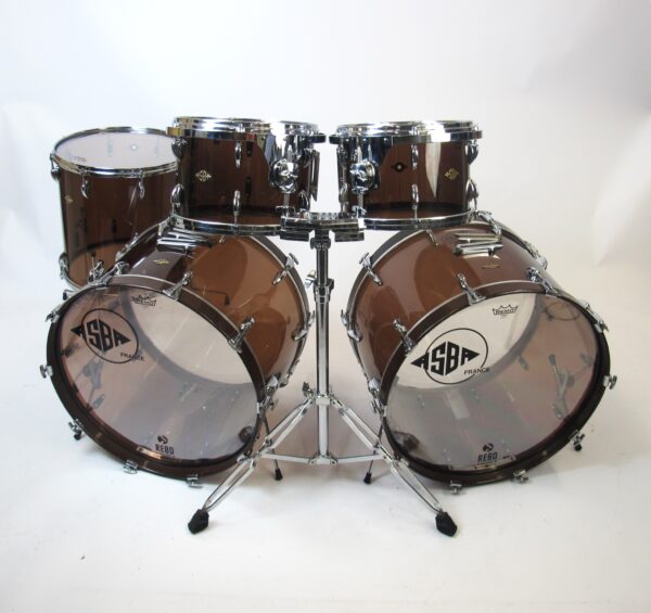 ASBA Altuglas Acryl Brown Double Bassdrum