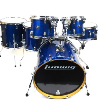 Ludwig Evolution Maple 6-piece Shell Pack 22" - Transparent Blue