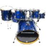 Ludwig Evolution Maple 6-piece Shell Pack 22" - Transparent Blue