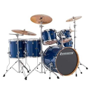 Ludwig Evolution Maple 6-piece Shell Pack 22 - Transparent Blue