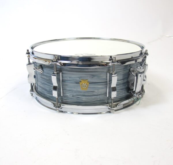 Ludwig LS9082Q Legacy Mahogany Jazz Fest 14X5.5 Vintage Blue Oyster