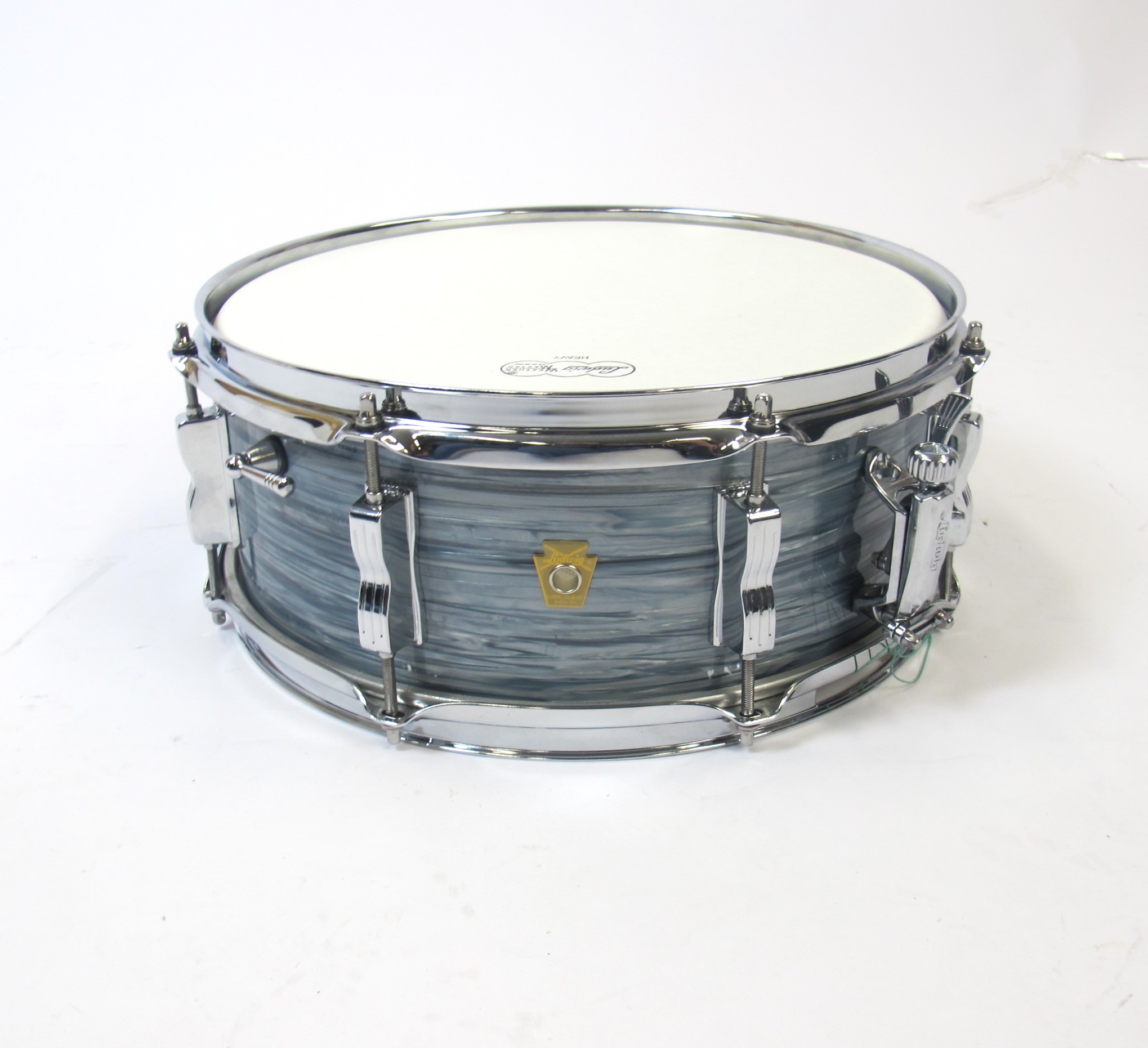 Ludwig LS9082Q Legacy Mahogany Jazz Fest 14X5.5 Vintage Blue Oyster