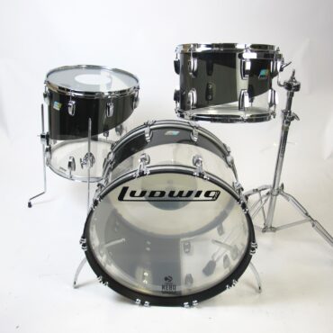 Ludwig Vistalite 50th Anniversary FAB Shell Pack – Smoke / Clear Pattern E