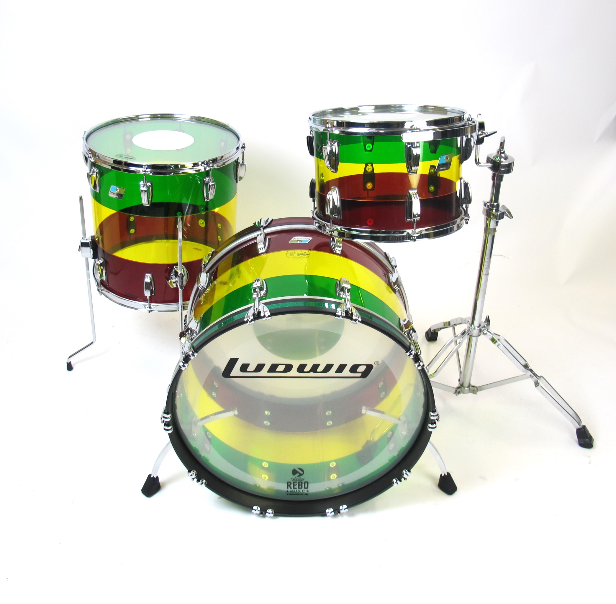 Ludwig Vistalite Limited Edition Fab Island Sunset Shellpack