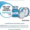 Ludwig Vistalite 50th Anniversary FAB Shell Pack – Blue Clear Blue L94233LXE9WC